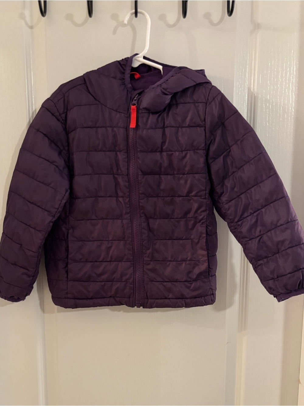 Primary Grape Purple Size 4-5 Polyester Down Jacket